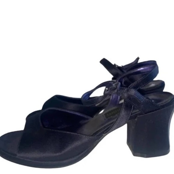 Vintage 90s block heels navy size : 7.5 - Picture 1 of 5